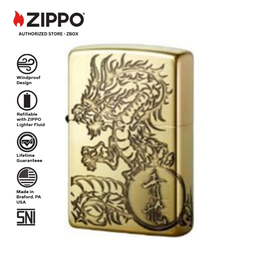 Image of ZA-3-26a - ZIPPO Shishin-Seiryu BS Oxidized