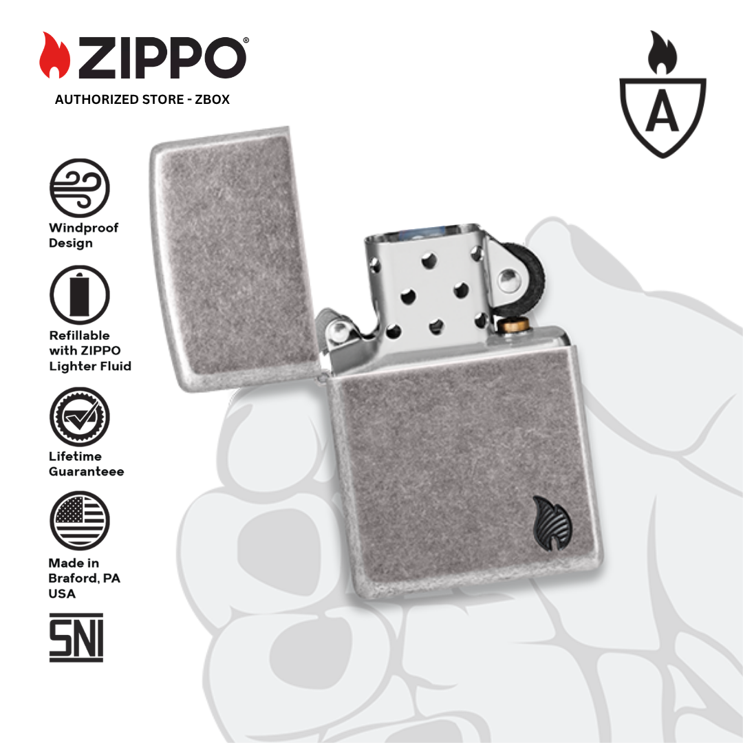 46399 - ZIPPO Armor Antique Silver Deep Carve