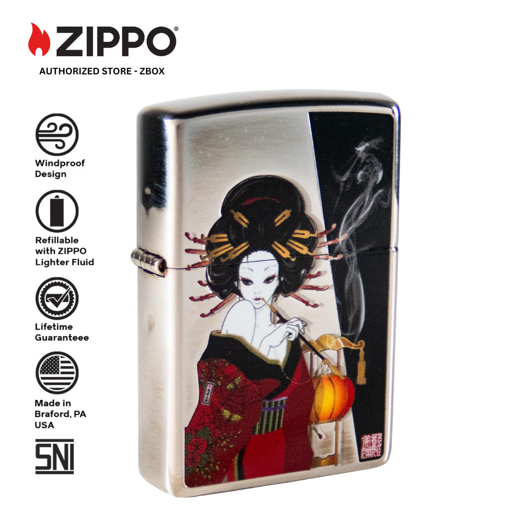 ZIPPO Original CZA-2-51 Japanese Geisha - Korek Api Windproof USA