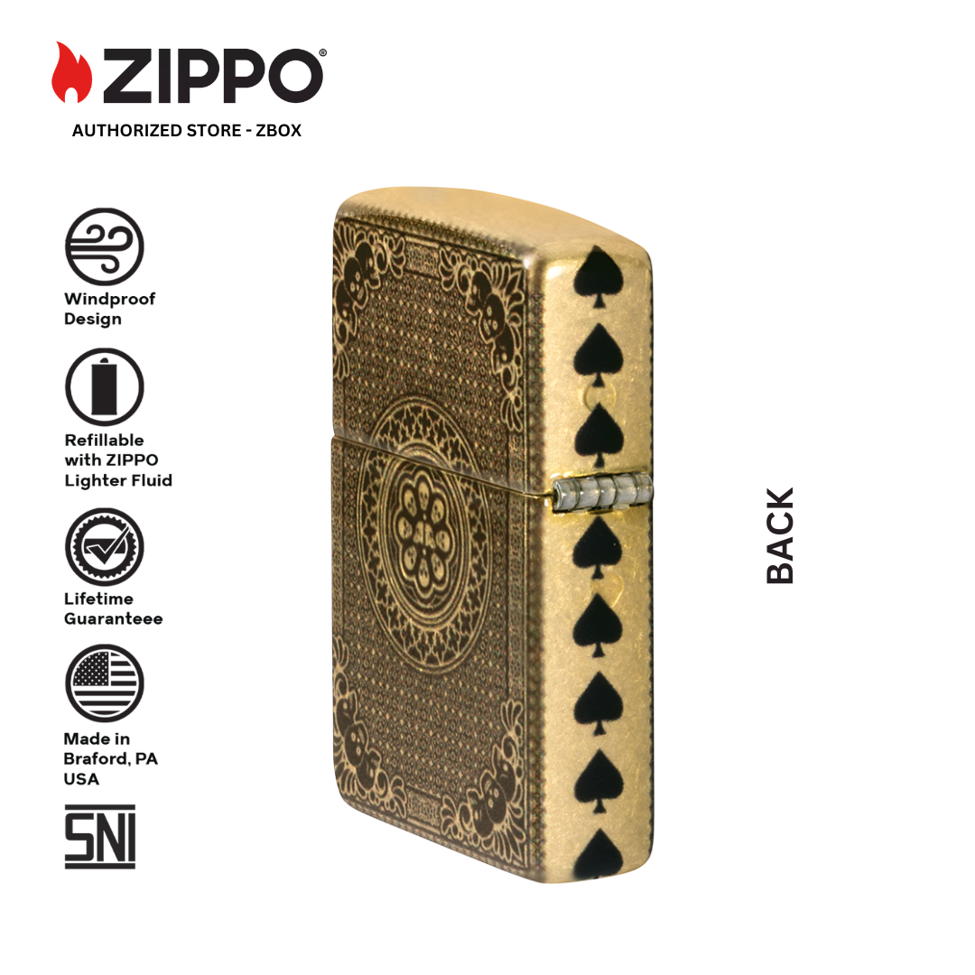 46388 - 46388 ZIPPO ACE OF SPADES DESIGN