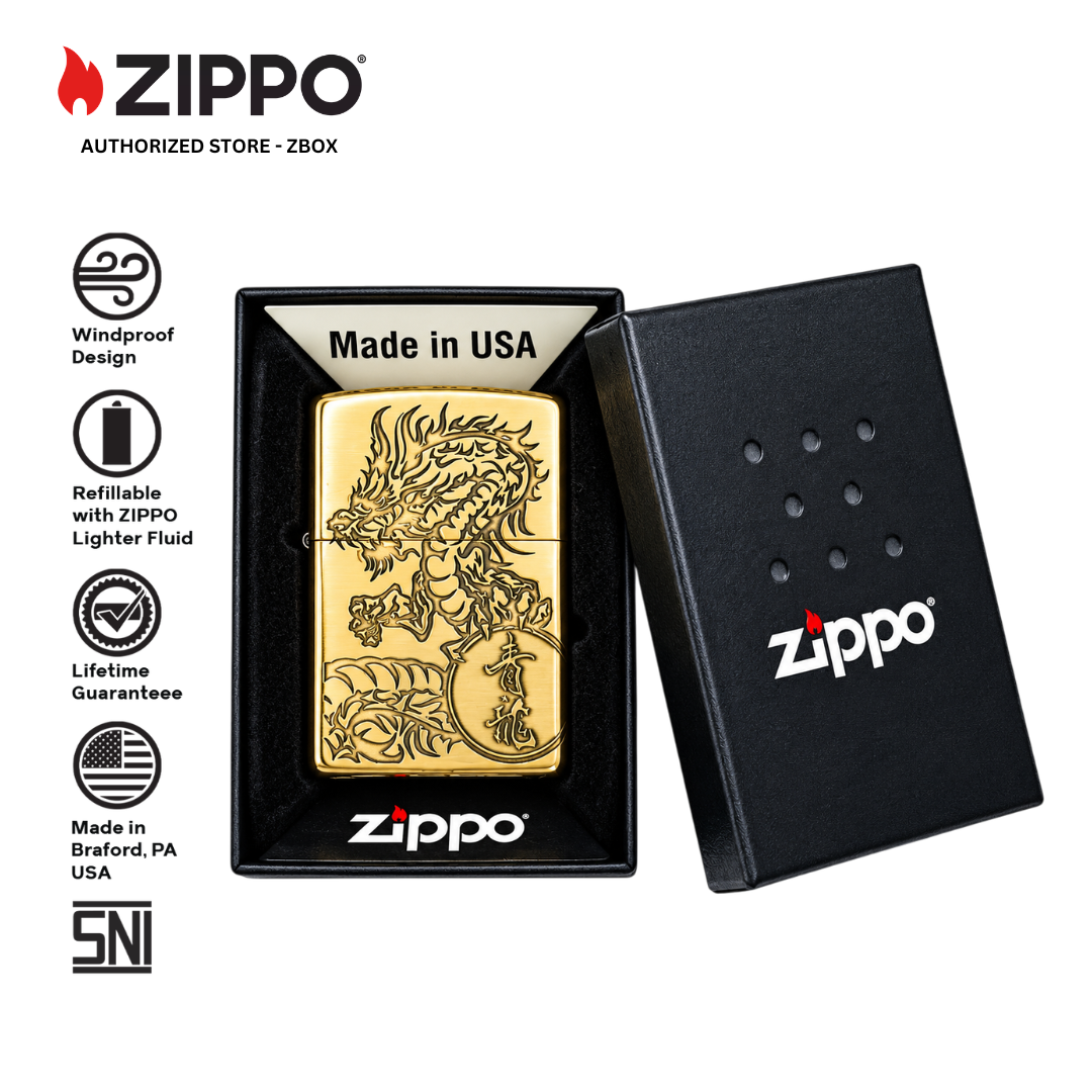 ZA-3-26a - ZIPPO Shishin-Seiryu BS Oxidized
