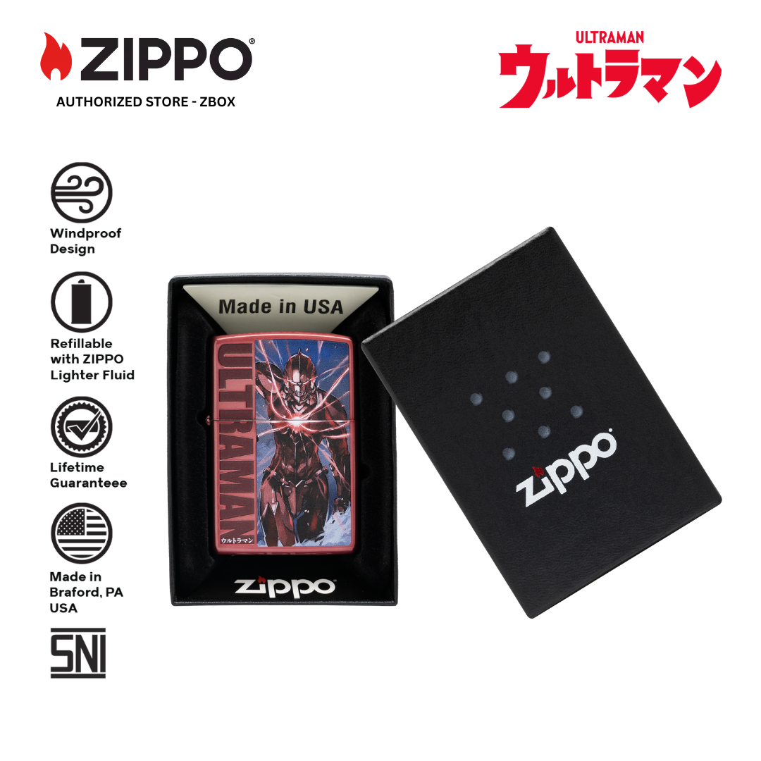ZIPPO Original CZA-2-48 Ultraman Limited Break Edition - Korek Api Windproof USA