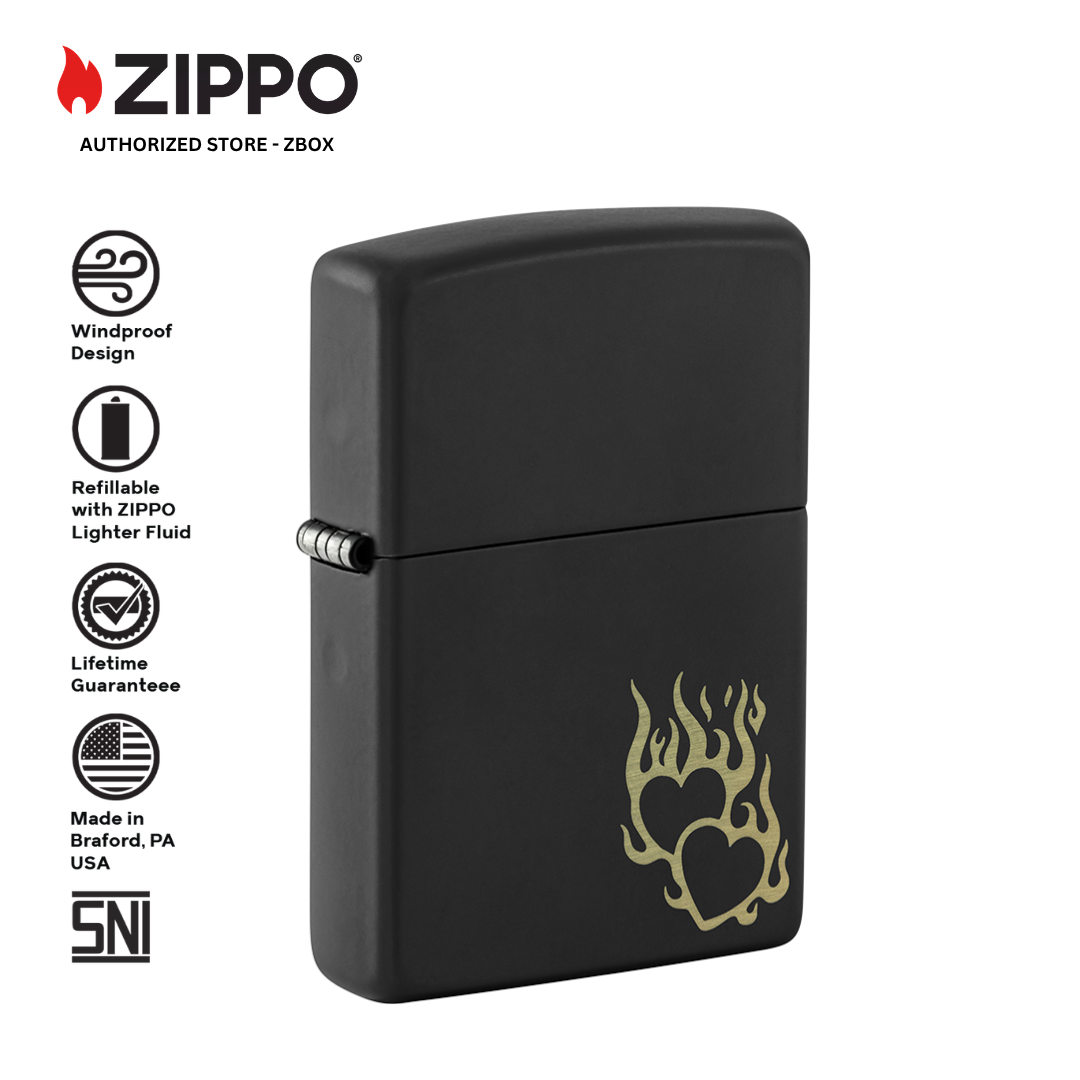 46004 – ZIPPO Fire Heart Design