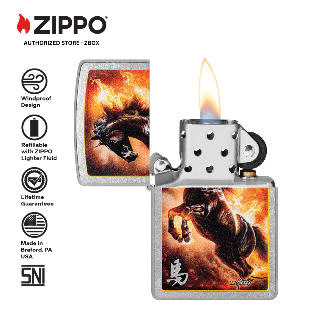 47105 - ZIPPO Mazzi® Fire Stallion Design