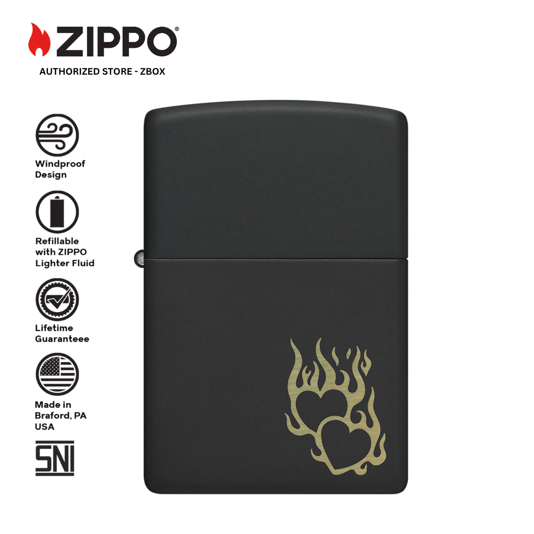 46004 – ZIPPO Fire Heart Design