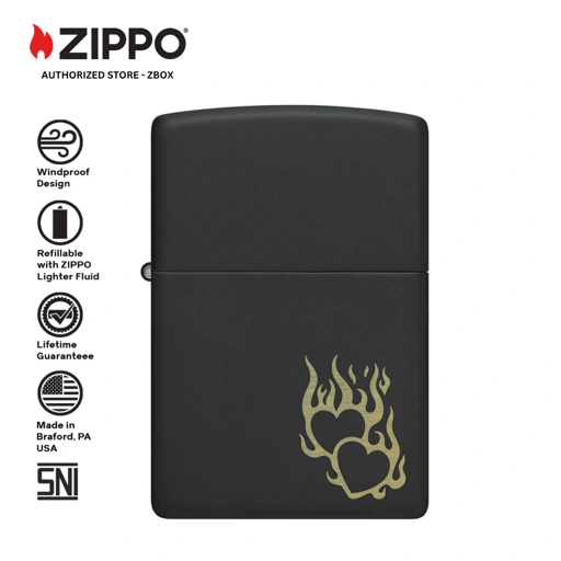46004 – ZIPPO Fire Heart Design