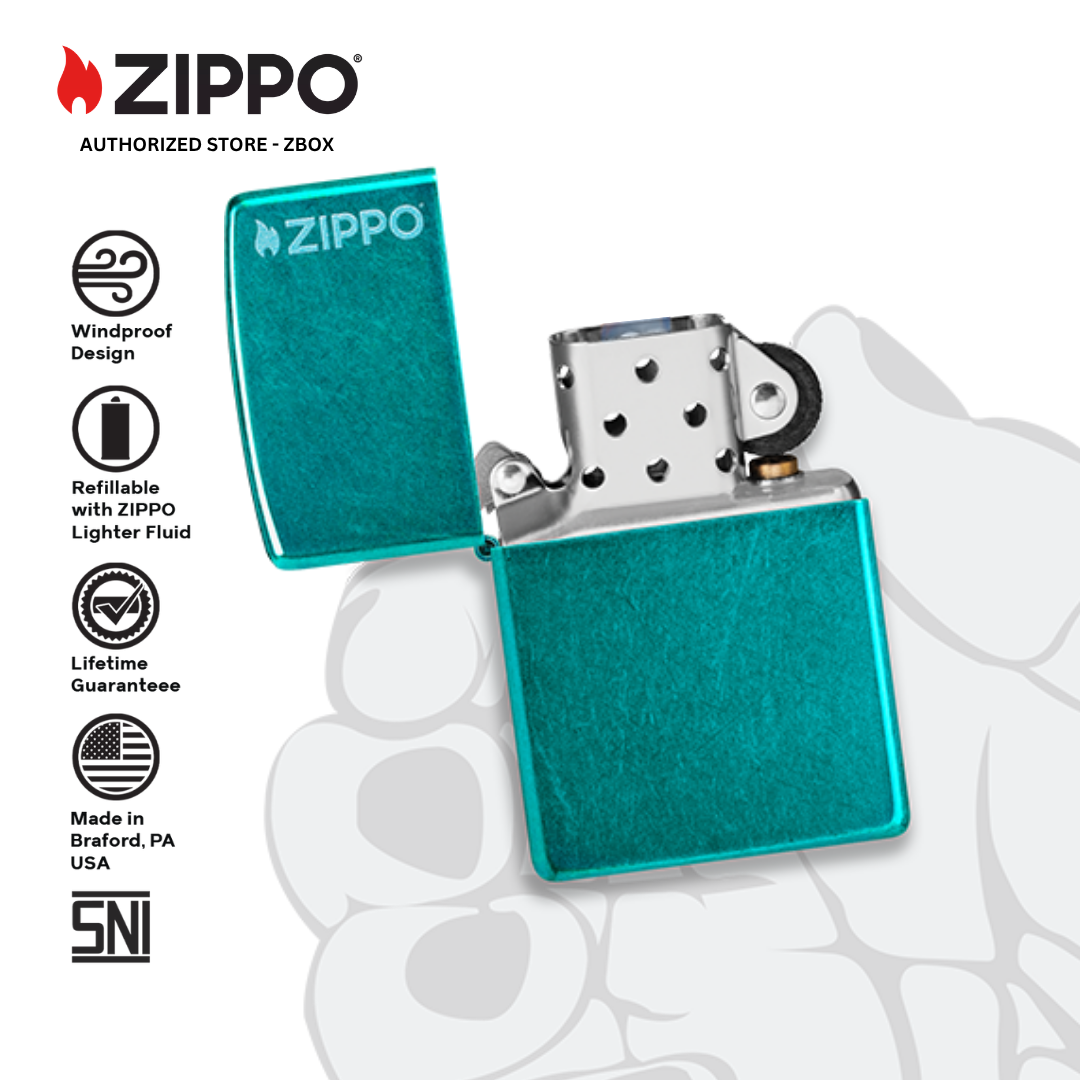 24004ZL - ZIPPO Candy Teal with Logo