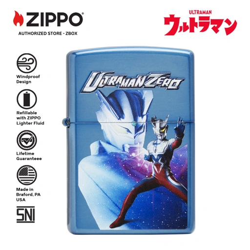 Image of ZIPPO Original CZA-2-47 Ultraman Zero 15th Anniversary Limited Edition - Korek Api Windproof USA