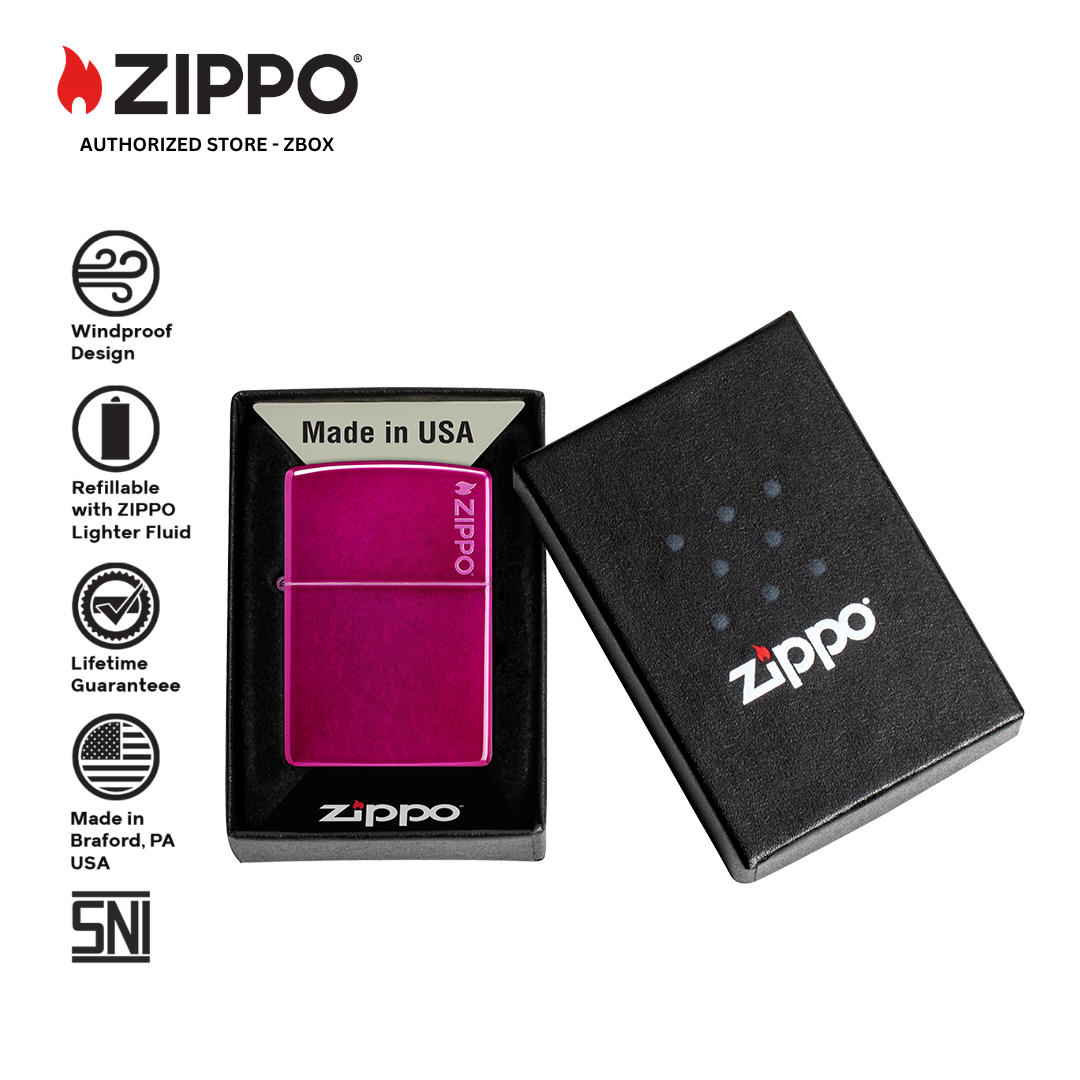 24003ZL - ZIPPO Candy Raspberry with Logo