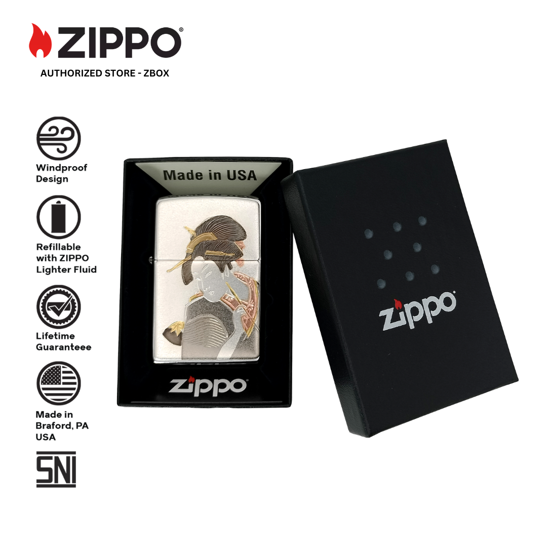 ZA-5-26a- ZIPPO Japanese Traditional Design UKIYOE