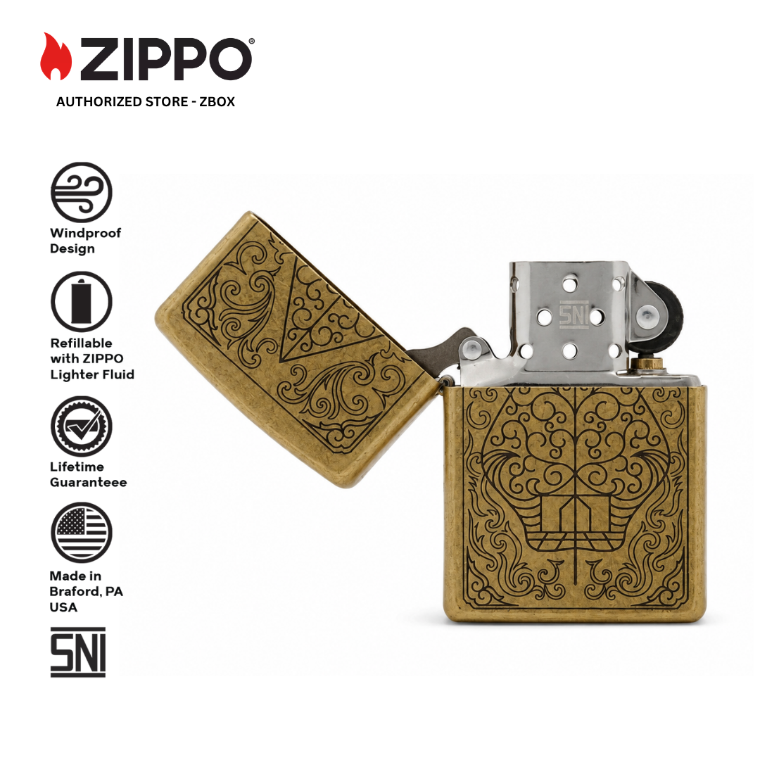 ZIPPO ZI-SB-01 BATIK INDONESIA, STREET BRASS