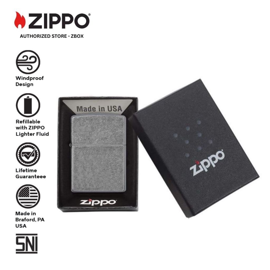 121FB  - ZIPPO Antique Silver