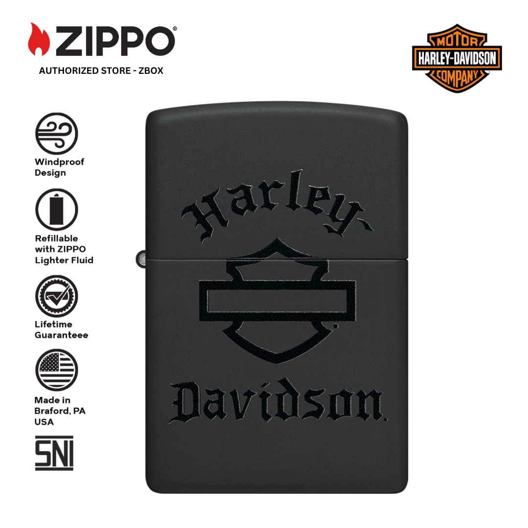 46218 - ZIPPO Harley-Davidson® Black