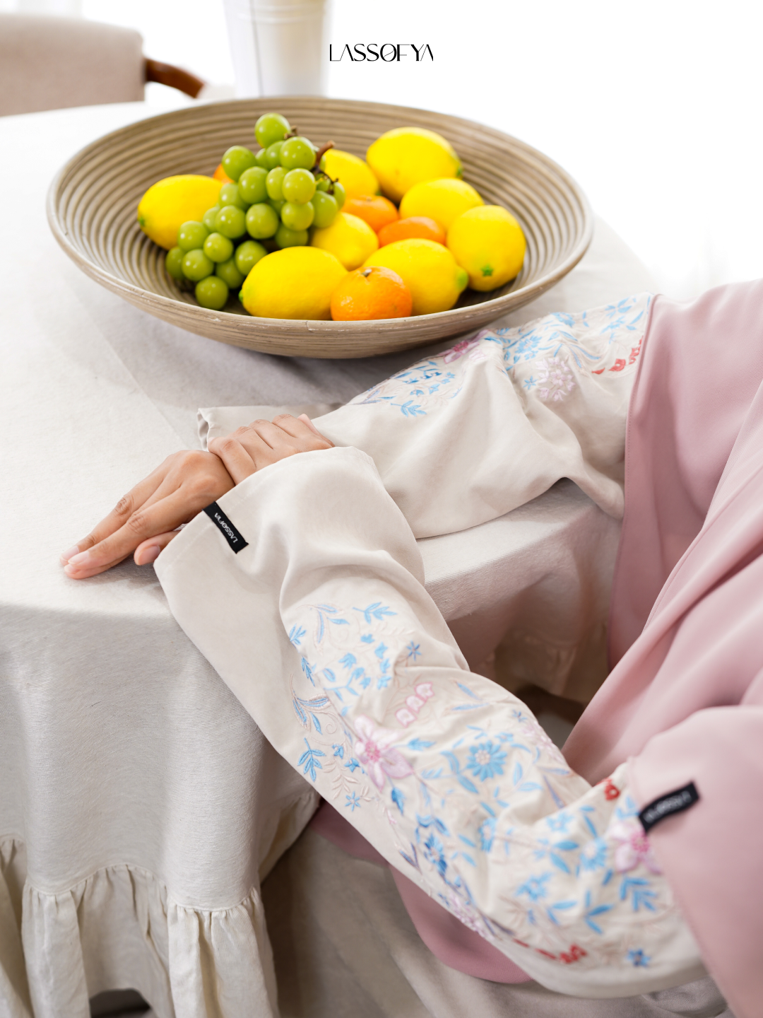[NEW] Floréa Dress With Embroidery - Blushwood