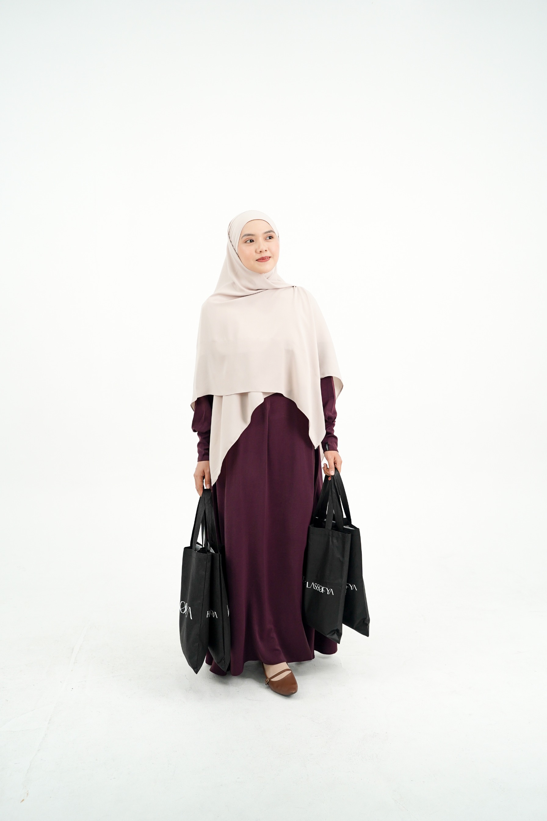 Zeya Dress - Burgundy