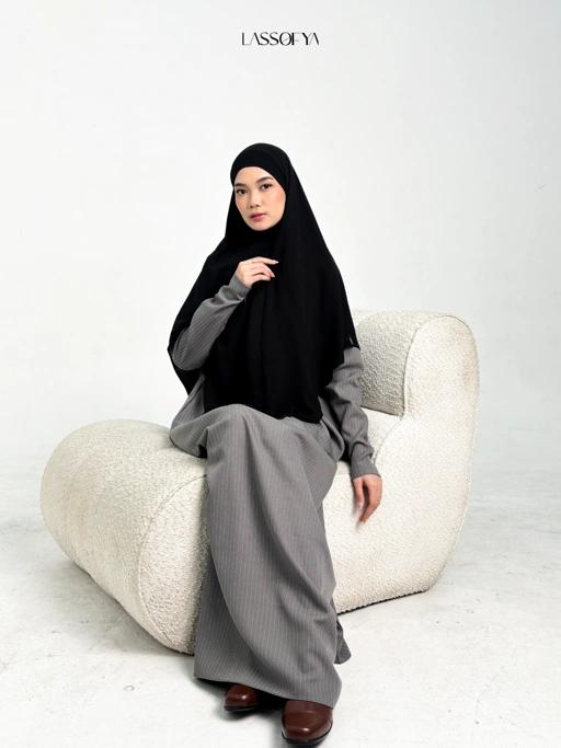 [NEW] Line Strip Dress - Grey