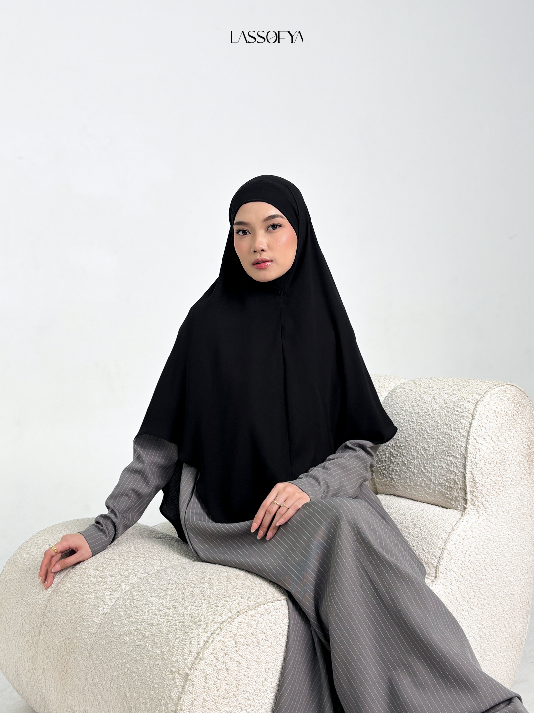 [NEW] Line Strip Dress - Grey