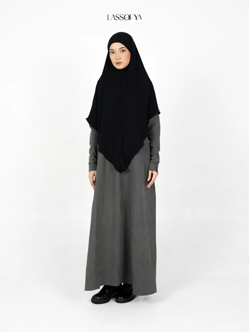 Image of [NEW] Jawhara Slim Dress - Charcoal
