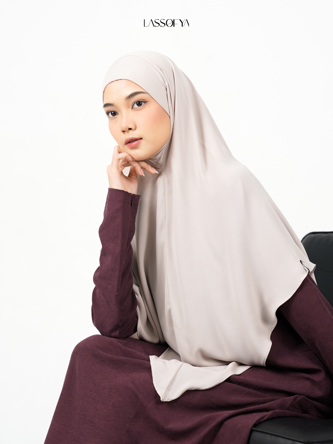 [NEW] Jawhara Slim Dress - Plum