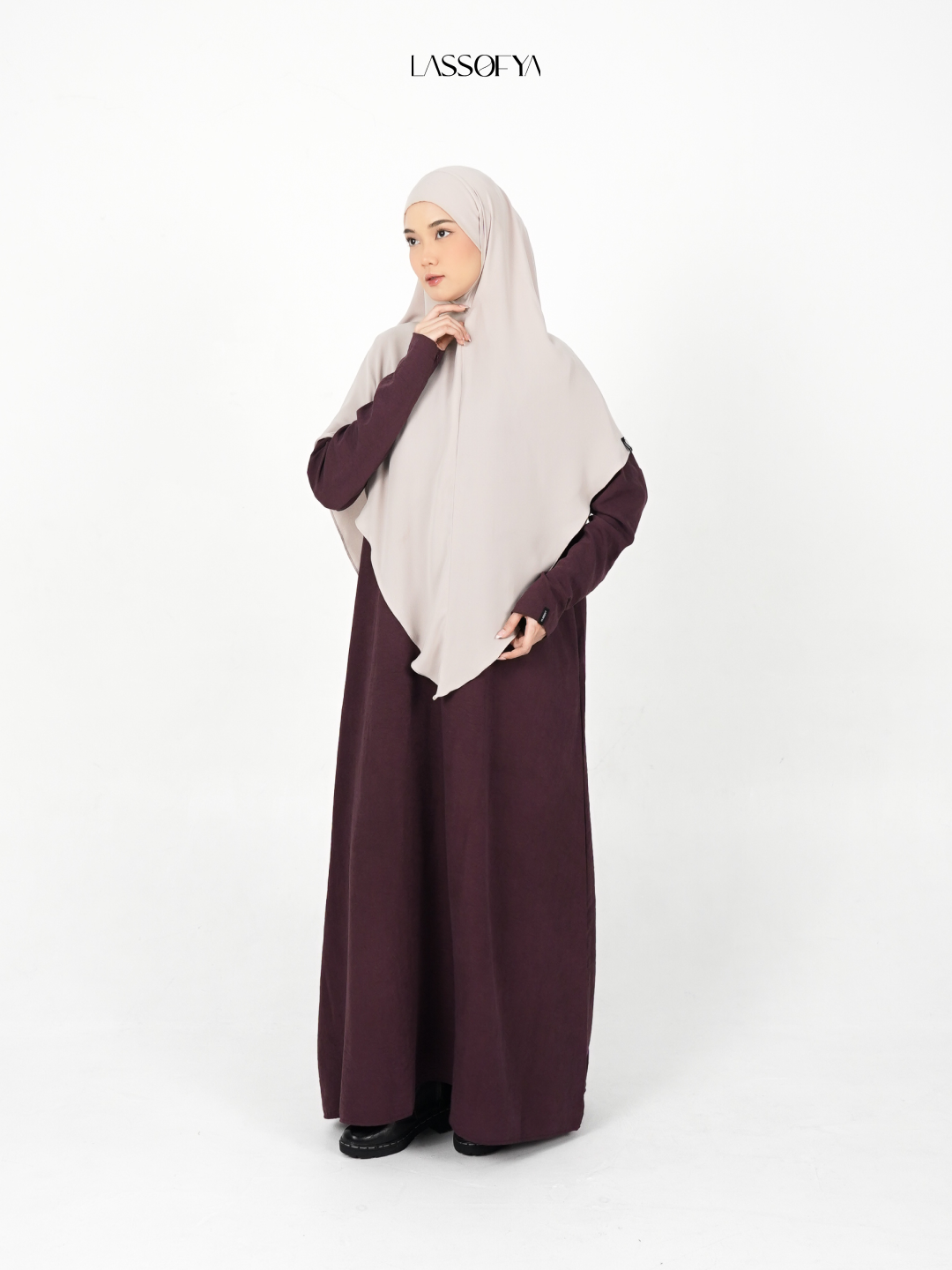[NEW] Jawhara Slim Dress - Plum