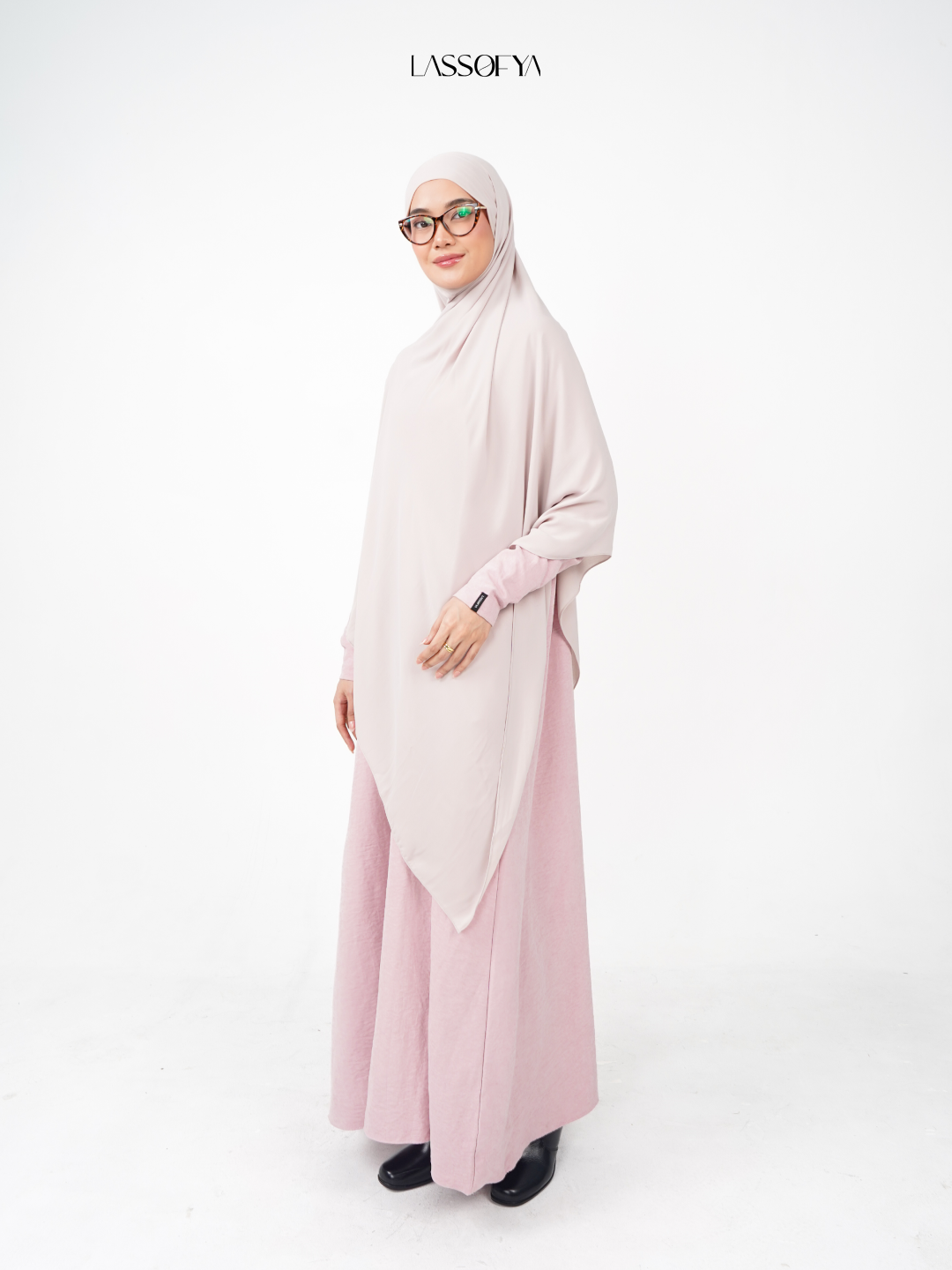 [NEW] Jawhara Slim Dress - Powder Pink