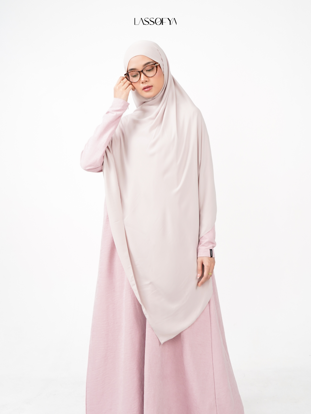 [NEW] Jawhara Slim Dress - Powder Pink
