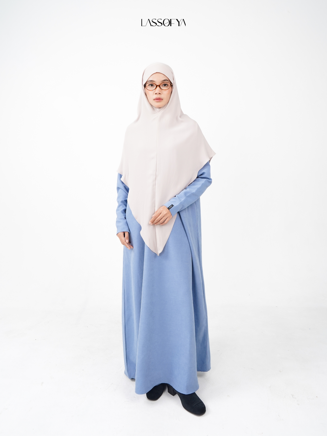 [NEW] Jawhara Slim Dress - Steel Blue