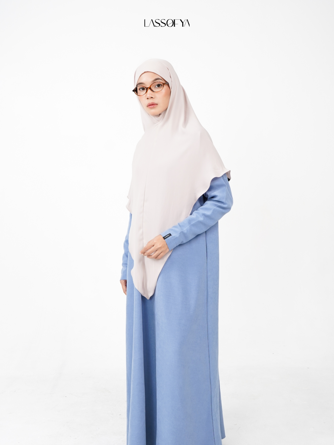 [NEW] Jawhara Slim Dress - Steel Blue