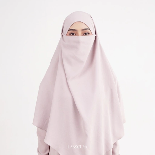 Image of French Khimar Anti UV - Lavender Blush