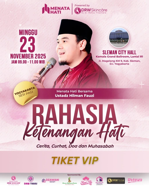 Image of VIP MH Yogyakarta Sesi Jam 09 | Rahasia Ketenagan Hati