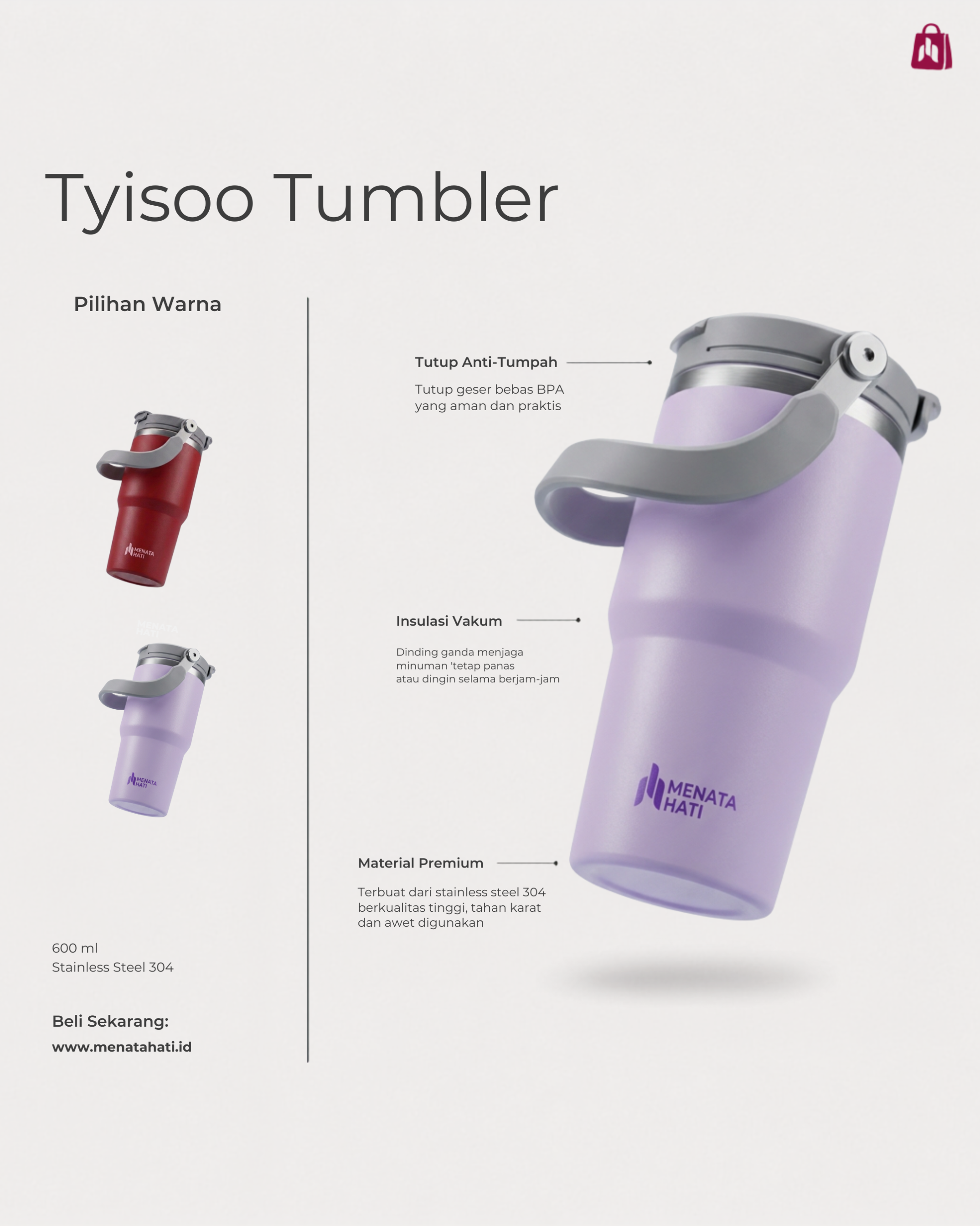 Tumbler Tyisoo Menata Hati