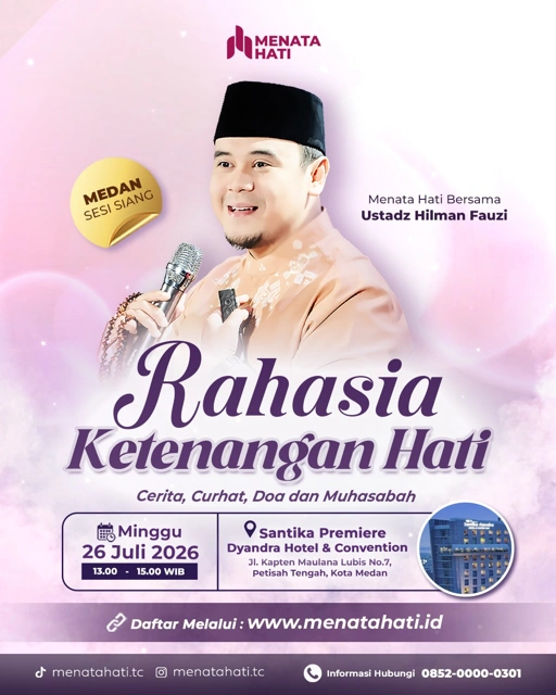 Image of MH Medan Sesi Jam 13 | Rahasia Ketenangan Hati | Minggu, 26 Juli 2026