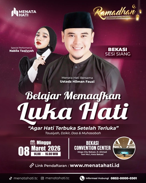 Image of MH Bekasi Sesi Jam 14 | Belajar Memaafkan Luka Hati | Minggu, 08 Maret 2026