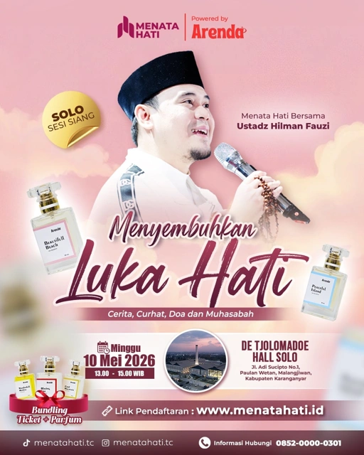 Image of MH Solo plus PARFUM ARENDA Sesi Jam 13 | Menyembuhkan Luka Hati | Minggu, 10 Mei 2026