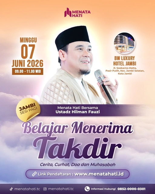 Image of MH Jambi Sesi Jam 09 | Belajar Menerima Takdir | Minggu, 07 Juni 2026