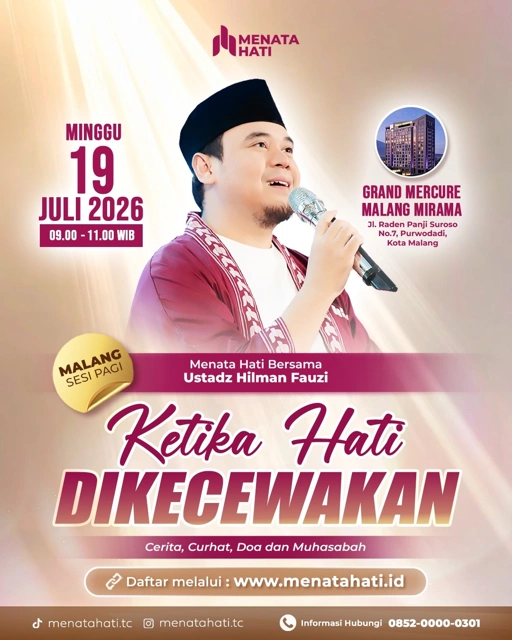 Image of MH Malang Sesi Jam 09 | Ketika Hati Dikecewakan | Minggu, 19 Juli 2026