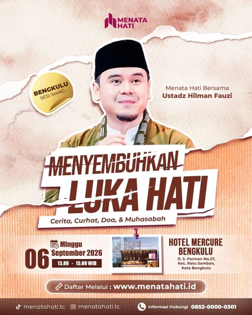 Image of MH Bengkulu Sesi Jam 13 | Menyembuhkan Luka Hati | Minggu, 06 September 2026