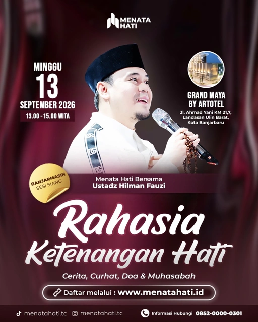 MH Banjarmasin | Sesi Jam 13 | Rahasia Ketenangan Hati | Minggu, 13 September 2026