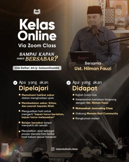 Kelas Online | Sampai Kapan Harus Bersabar? |  16 September 2026