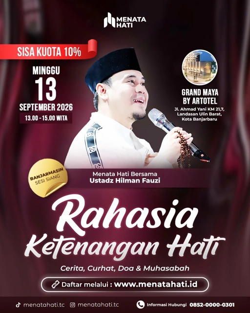 MH Banjarmasin | Sesi Jam 13 | Rahasia Ketenangan Hati | Minggu, 13 September 2026