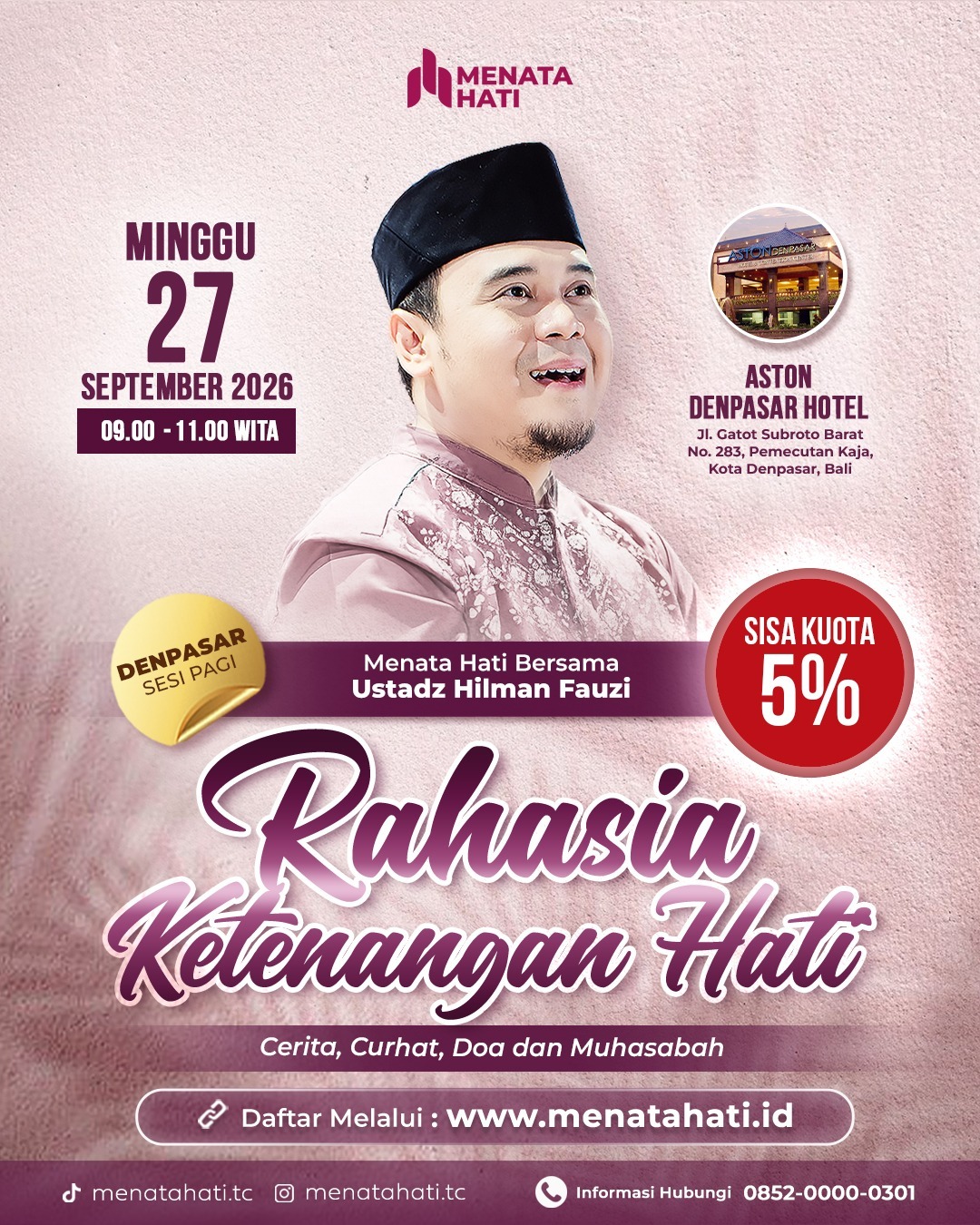 MH Denpasar Sesi Jam 09 | Rahasia Ketenangan Hati | 27 September 2026