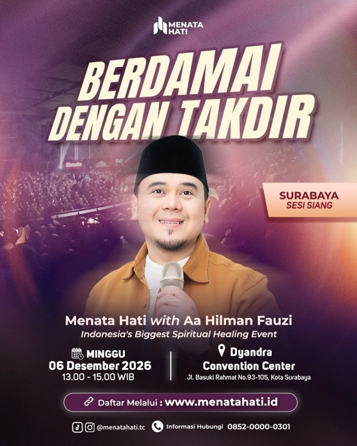 MH Surabaya Sesi Jam 13 | Berdamai Dengan Takdir | Minggu, 06 Desember 2026