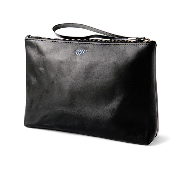 VOYEJ Sena Black - Pouch Kulit Pria