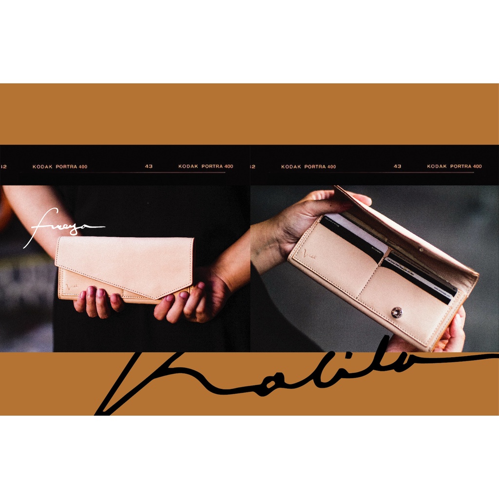 VIEL Freya - Dompet Wanita Minimalis Kulit Asli
