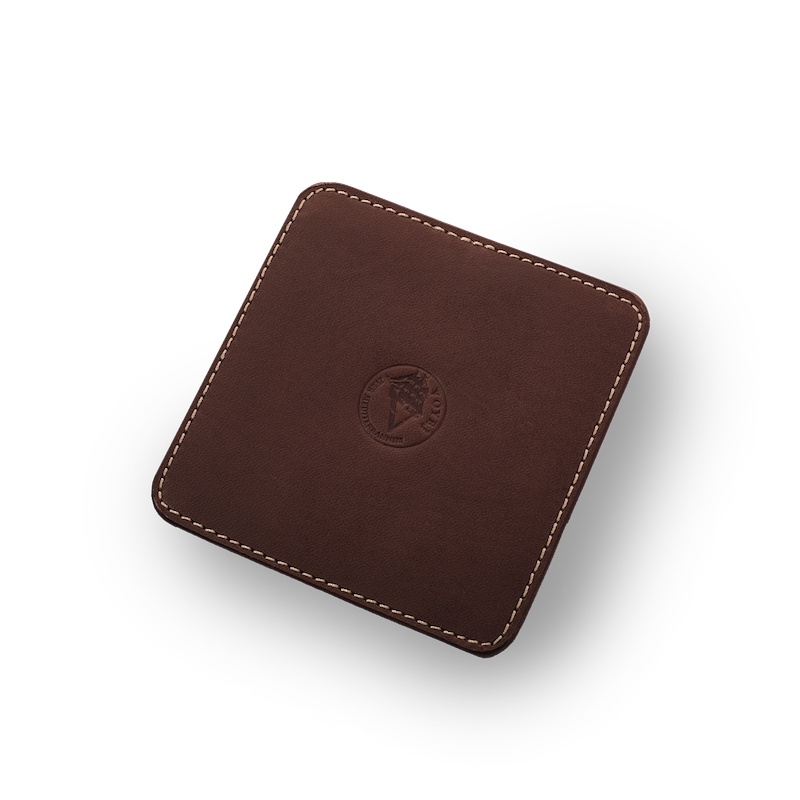 VOYEJ Leather Coaster II - Tatakan Gelas Kulit Sapi Asli