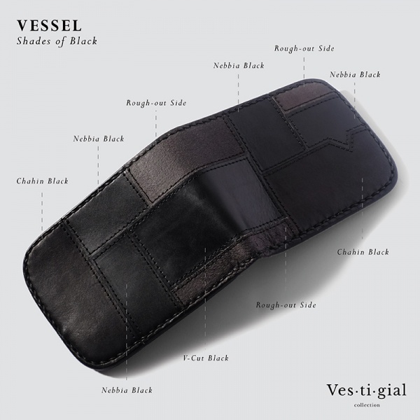 VOYEJ Vessel Vestigial Shades Of Black - Dompet Kulit Pria