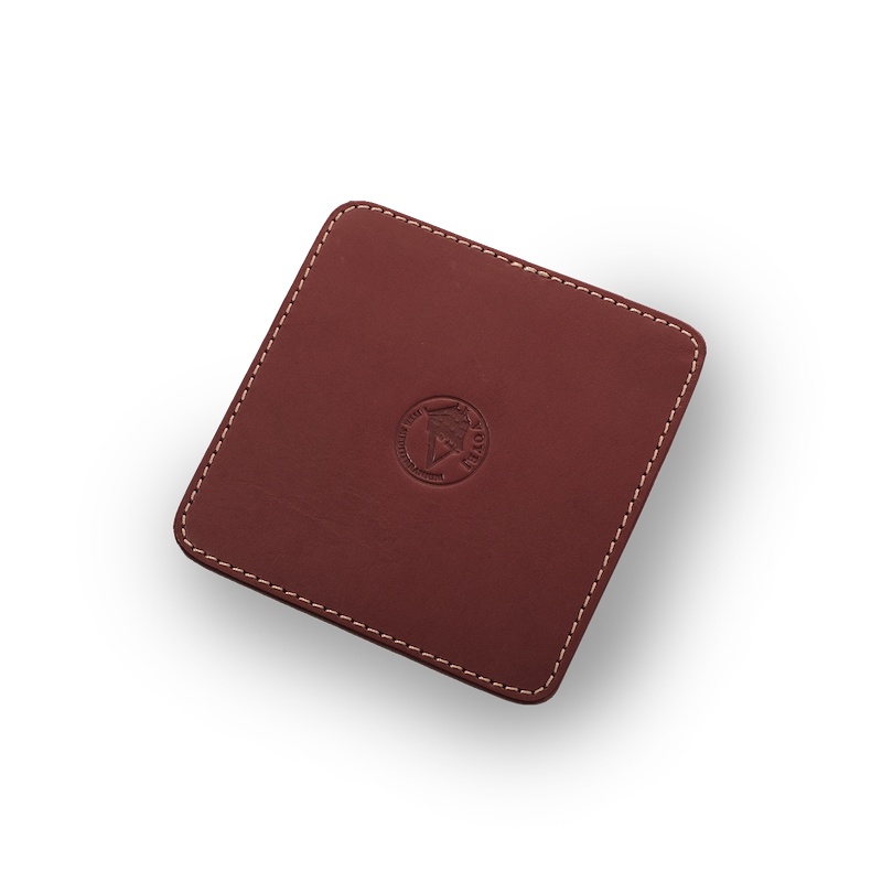 VOYEJ Leather Coaster II - Tatakan Gelas Kulit Sapi Asli