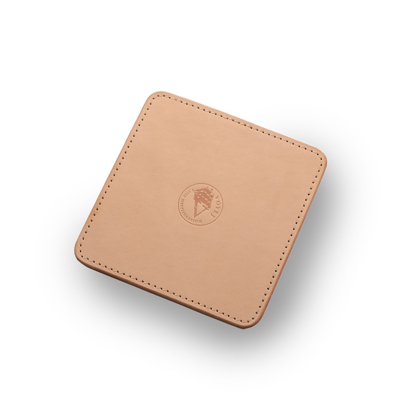 VOYEJ Leather Coaster II - Tatakan Gelas Kulit Sapi Asli