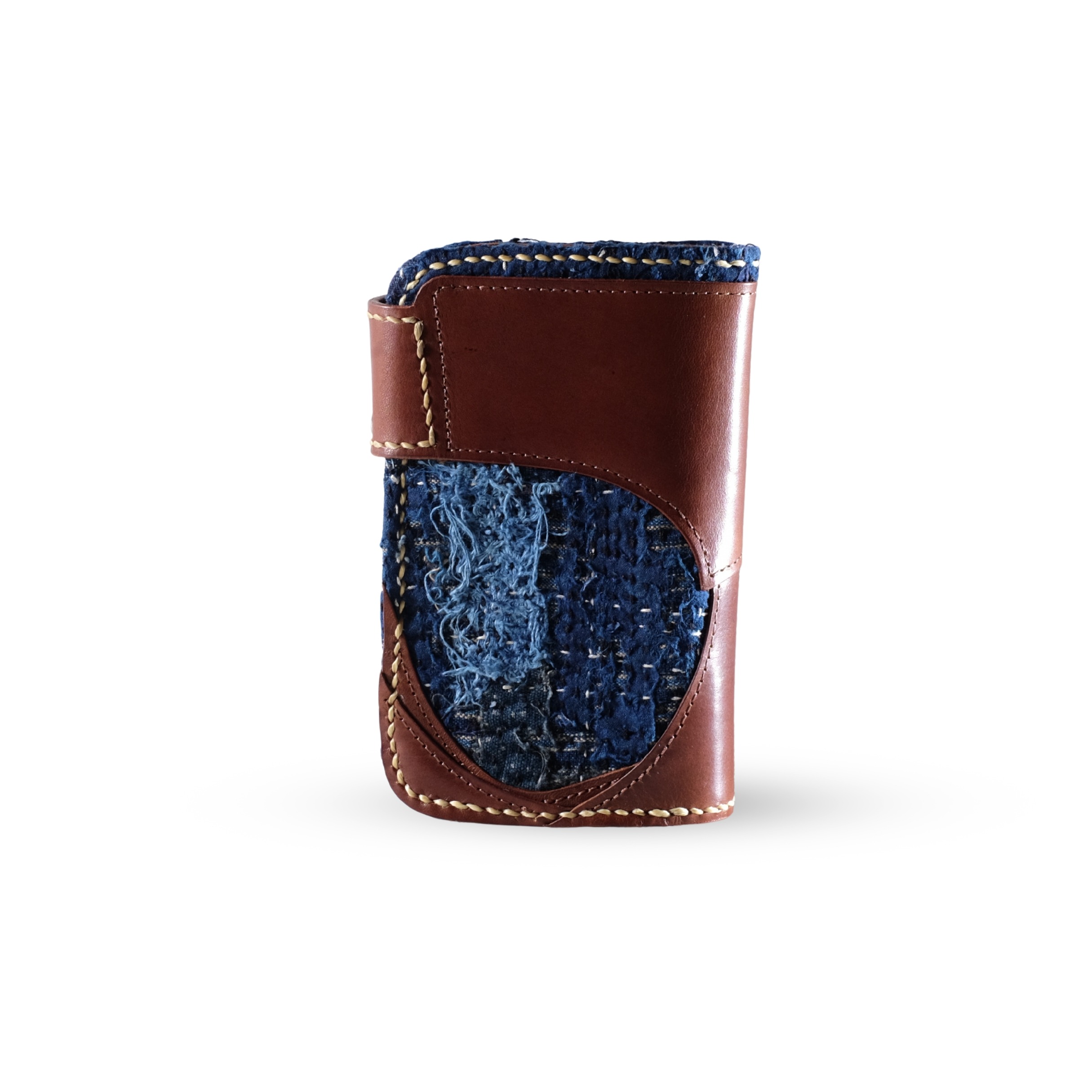 VOYEJ Eagle Feather Sr x Secaworks Cognac Coffee - Dompet Kulit Medium Pria