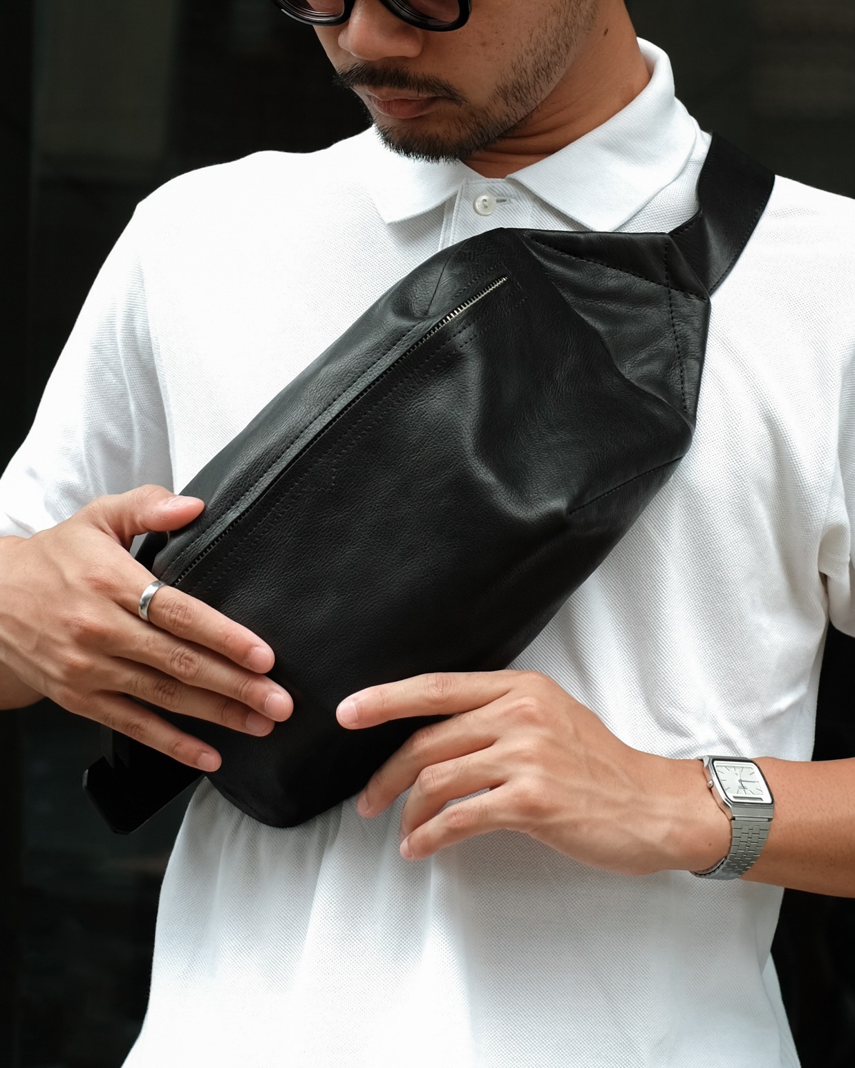 VOYEJ Avon Bag - Tas Selempang Bahu Kulit Asli